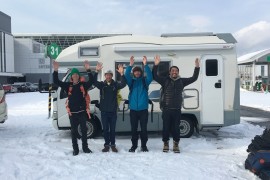 プロスノーボーダーとスタッフの方達のご利用でした!